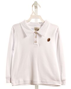 THE OAKS APPAREL   WHITE    KNIT LS SHIRT
