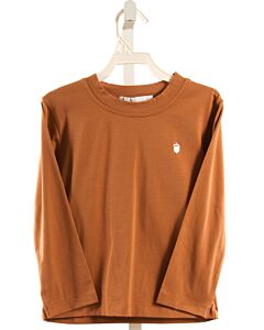 THE OAKS APPAREL   BROWN    KNIT LS SHIRT