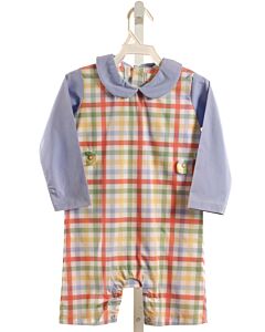 THE OAKS APPAREL   BLUE  PLAID  LONGALL