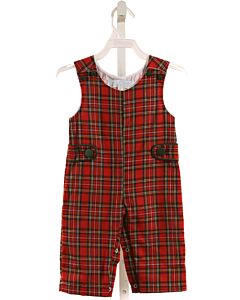 THE OAKS APPAREL   RED  PLAID  LONGALL
