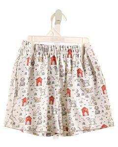 THE OAKS APPAREL   WHITE   PRINTED DESIGN SHORTS