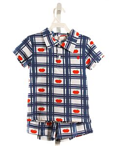 THE OAKS APPAREL   BLUE KNIT  PRINTED DESIGN 2-PIECE OUTFIT