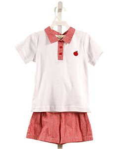 THE OAKS APPAREL   RED  GINGHAM  2-PIECE OUTFIT