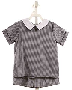THE OAKS APPAREL   BLUE  GINGHAM  2-PIECE OUTFIT