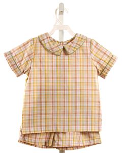 THE OAKS APPAREL   YELLOW  PLAID  2-PIECE OUTFIT