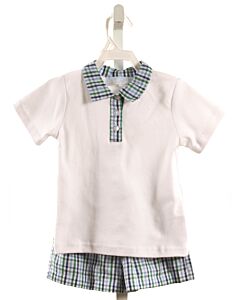 THE OAKS APPAREL   BLUE  PLAID  2-PIECE OUTFIT
