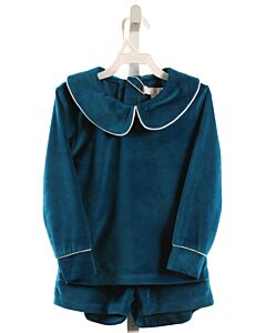 THE OAKS APPAREL   BLUE VELVET   2-PIECE DRESSY OUTFIT