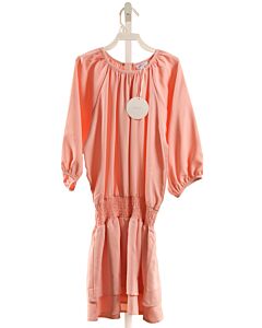 PLEAT.  PINK   SMOCKED DRESS