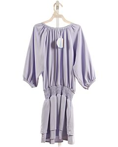 PLEAT.  LT BLUE   SMOCKED DRESS