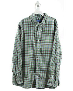 J. BAILEY  GREEN FLANNEL PLAID  DRESS SHIRT