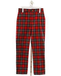 VINEYARD VINES  RED  PLAID  PANTS