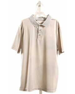 UNDER ARMOUR  GRAY  STRIPED  KNIT SS SHIRT
