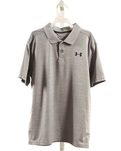 UNDER ARMOUR  GRAY    KNIT SS SHIRT