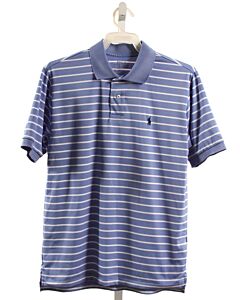 POLO BY RALPH LAUREN  BLUE  STRIPED  KNIT SS SHIRT