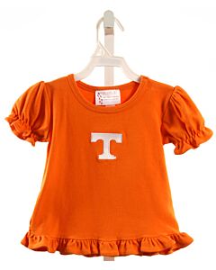 TWO FEET AHEAD  ORANGE   APPLIQUED KNIT SS SHIRT