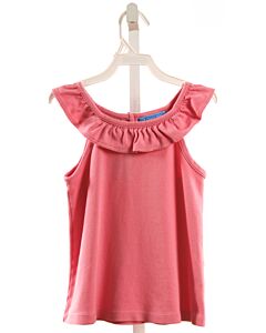 J. BAILEY  PINK    SLEEVELESS SHIRT WITH RUFFLE