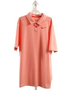 NIKE  RED  STRIPED  KNIT SS SHIRT