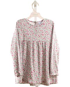 EYELET & IVY  HOT PINK  FLORAL  KNIT LS SHIRT