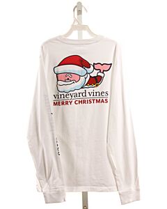 VINEYARD VINES  WHITE   PRINTED DESIGN T-SHIRT