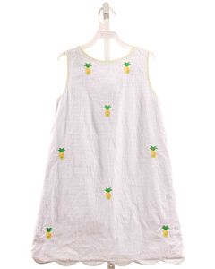 LITTLE ENGLISH  LT BLUE SEERSUCKER  EMBROIDERED DRESS