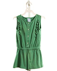 BELLA BLISS  GREEN    KNIT ROMPER WITH RUFFLE