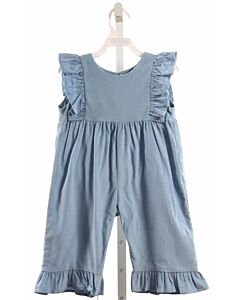 W COLOR WORKS  BLUE CORDUROY   ROMPER WITH RUFFLE