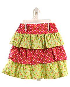 ORIENT EXPRESSED  LIME GREEN  POLKA DOT  SKIRT