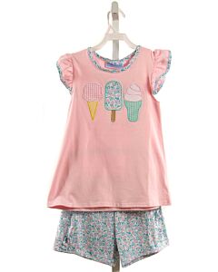 TROTTER ST.  PINK   APPLIQUED 2-PIECE OUTFIT