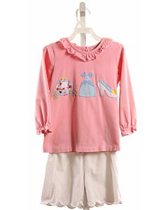 THREE SISTERS  PINK   APPLIQUED 2-PIECE OUTFIT