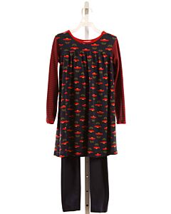 HANNA ANDERSSON  RED  FLORAL  2-PIECE OUTFIT