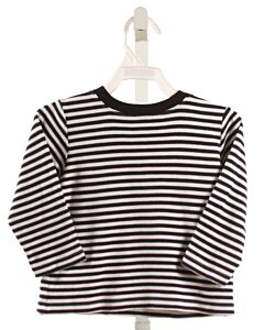 BELLA BLISS  NAVY  STRIPED  KNIT LS SHIRT