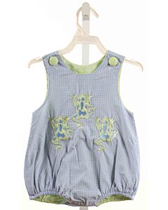 CASTLES & CROWNS  BLUE  GINGHAM  BUBBLE