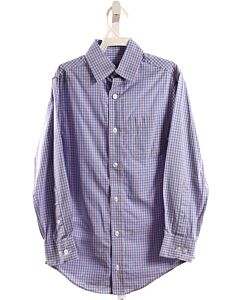 CLASS CLUB  BLUE  PLAID  DRESS SHIRT