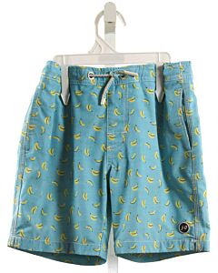JOHNNIE-O  AQUA  PRINT  SWIM TRUNKS
