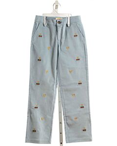 THE BEAUFORT BONNET COMPANY  LT BLUE CORDUROY  EMBROIDERED PANTS
