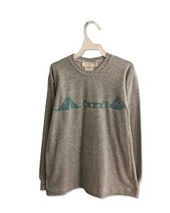 HANNAH KATE  GRAY   PRINTED DESIGN T-SHIRT