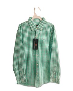 VINEYARD VINES  MINT  GINGHAM  DRESS SHIRT