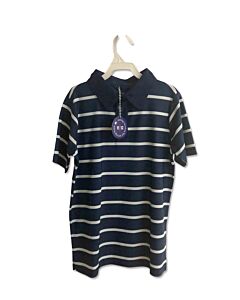 COURTSIDE KIDS  NAVY  STRIPED  KNIT SS SHIRT