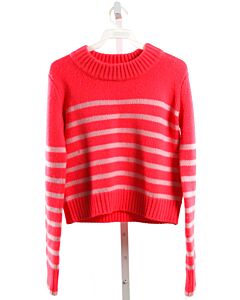 LA LIGNE  HOT PINK WOOL STRIPED  SWEATER