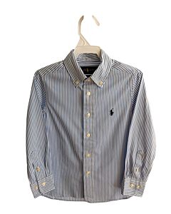 POLO BY RALPH LAUREN  BLUE  STRIPED  DRESS SHIRT