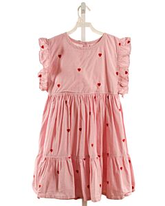 PINK CHICKEN  RED  GINGHAM  DRESS WITH RUFFLE