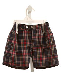 DONA CARMEN BLUE PLAID SHORTS