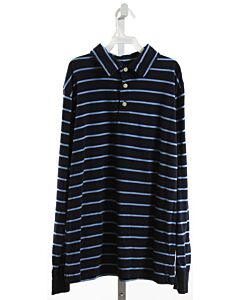 CREWCUTS  NAVY  STRIPED  KNIT LS SHIRT