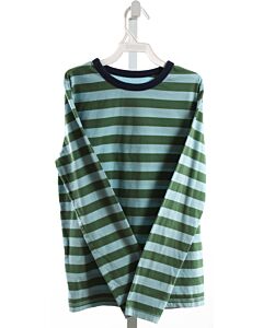 MINI BODEN  GREEN  STRIPED  KNIT LS SHIRT