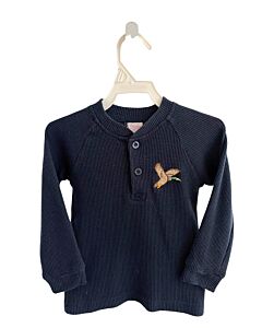 STITCHY FISH BLUE KNIT LS SHIRT