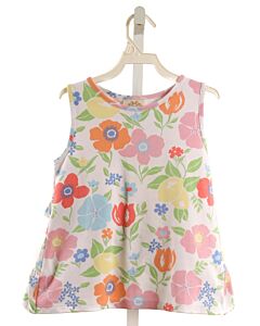 THE BEAUFORT BONNET COMPANY  WHITE  FLORAL  SLEEVELESS SHIRT