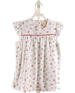 THE BEAUFORT BONNET COMPANY  WHITE  FLORAL  SLEEVELESS SHIRT