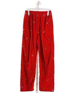 KELLY'S KIDS  RED CORDUROY  EMBROIDERED PANTS