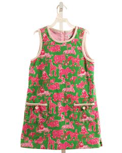 LILLY PULITZER  HOT PINK CORDUROY PRINT  DRESS