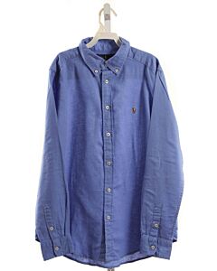 RALPH LAUREN  BLUE LINEN   DRESS SHIRT